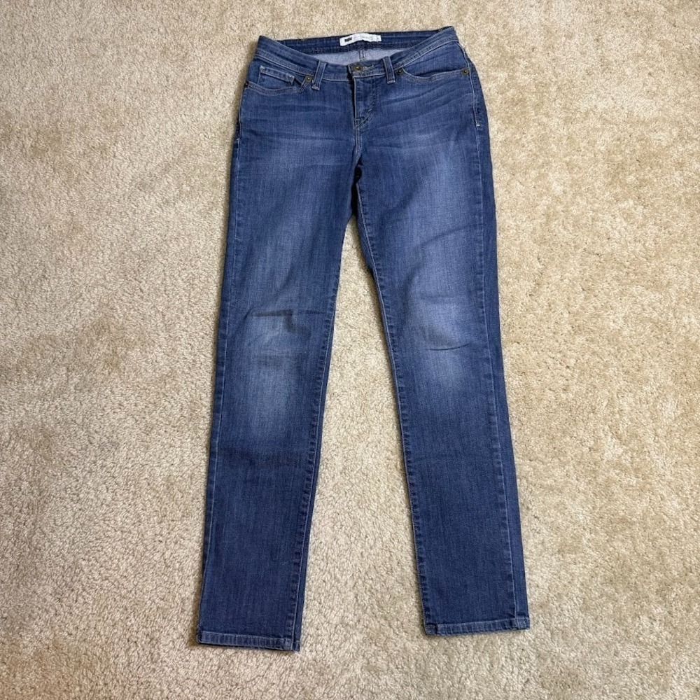 Levi's 529 Jeans Womens 4 Curvy Skinny Leg Blue Stretch Denim Pants